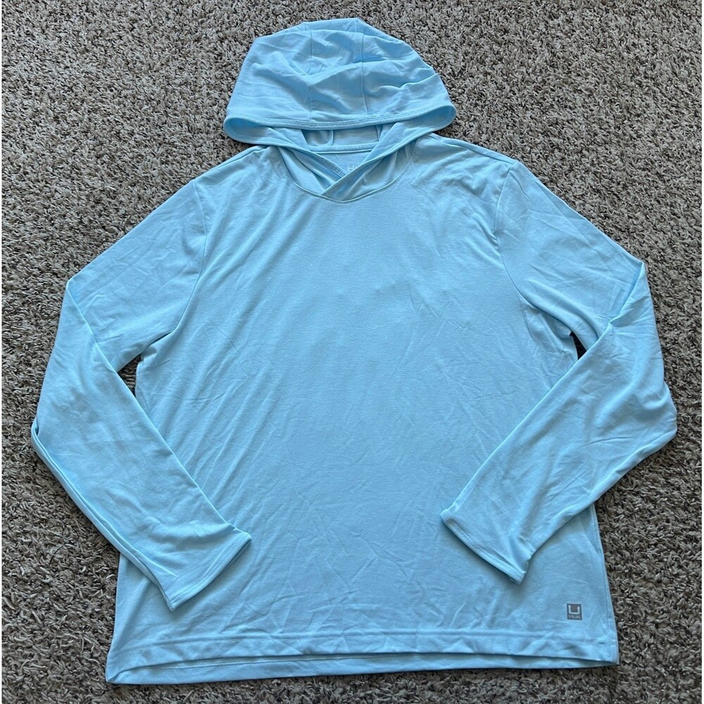 Huk Hoodie Womens XL Blue Waypoint